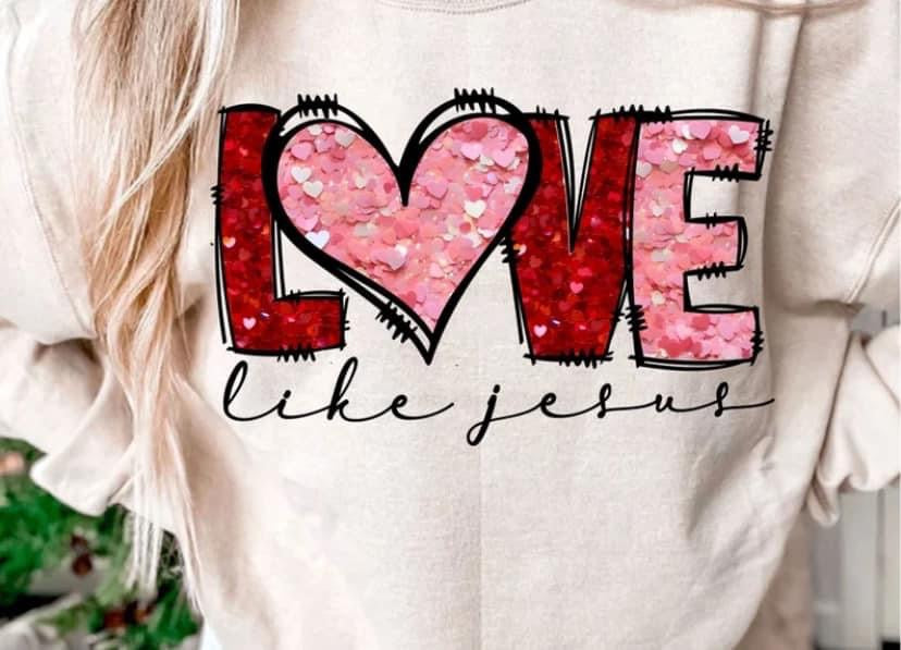 Love like jesus tshirt